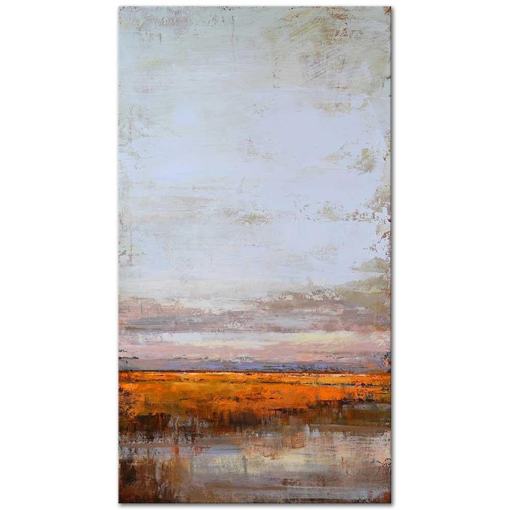 Göl Kıyısından Manzara Kanvas Tablo