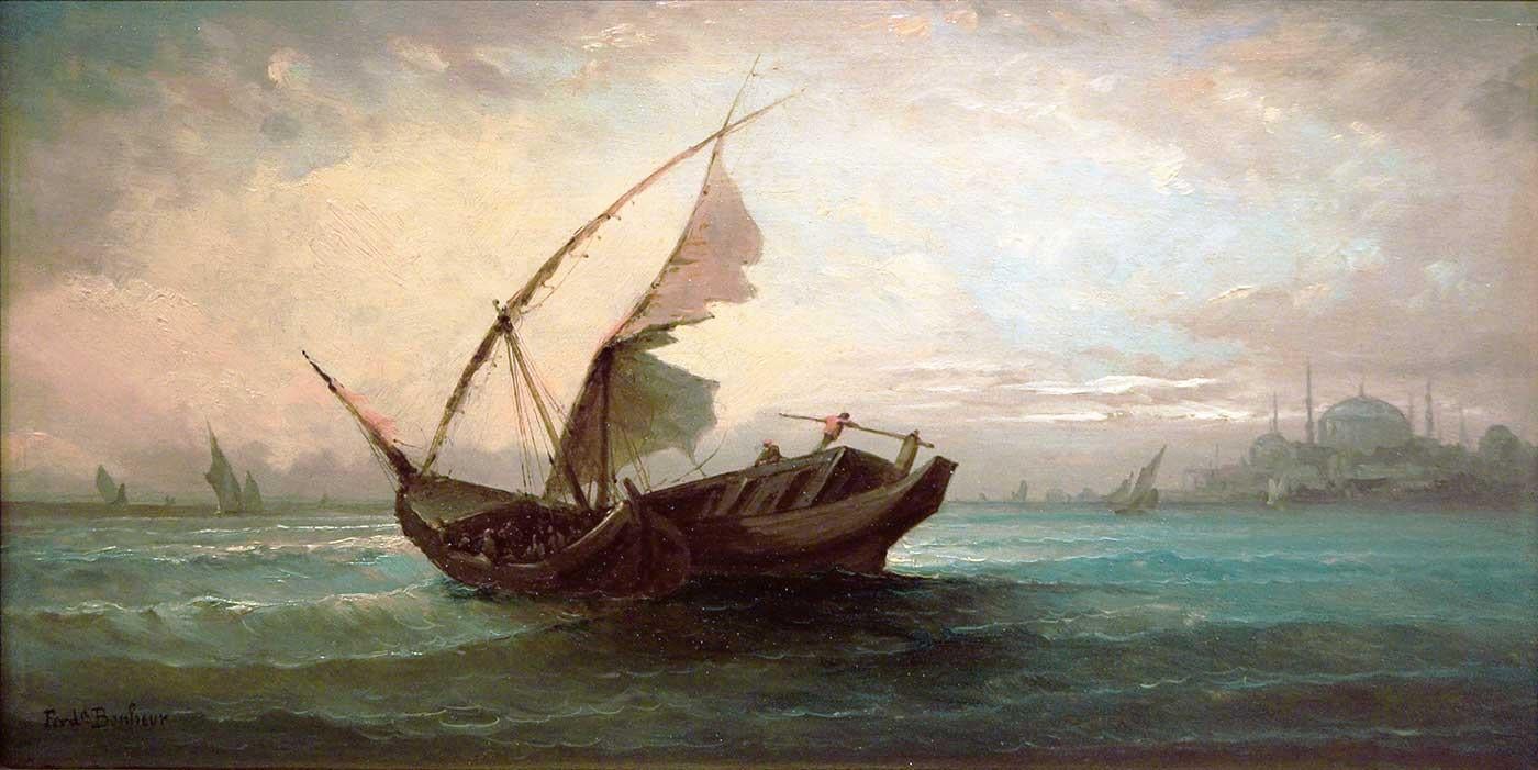 Ferdinand Bonheur Marmara Denizi Kanvas Tablo