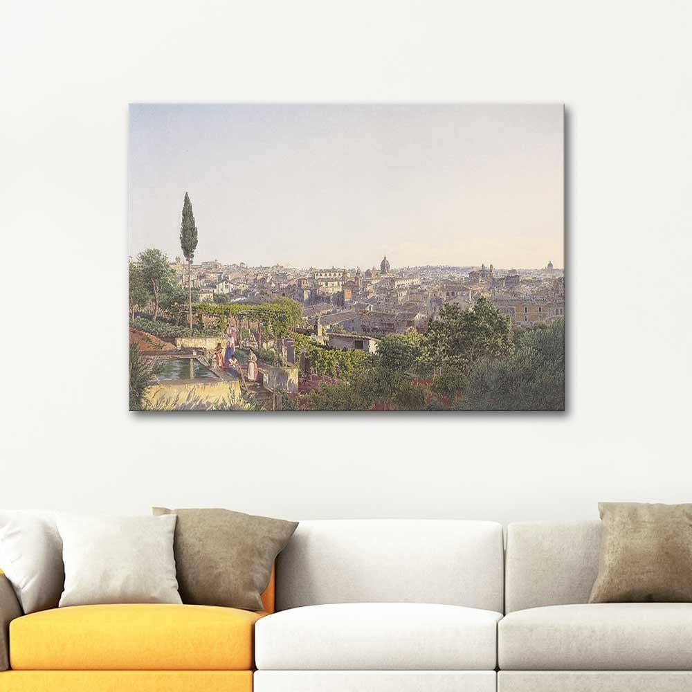 View of Rome by Jakob Alt as Art Print