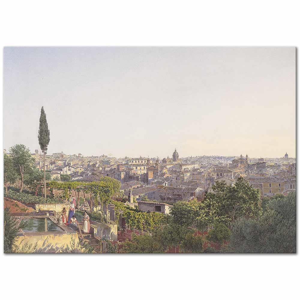 View of Rome by Jakob Alt as Art Print