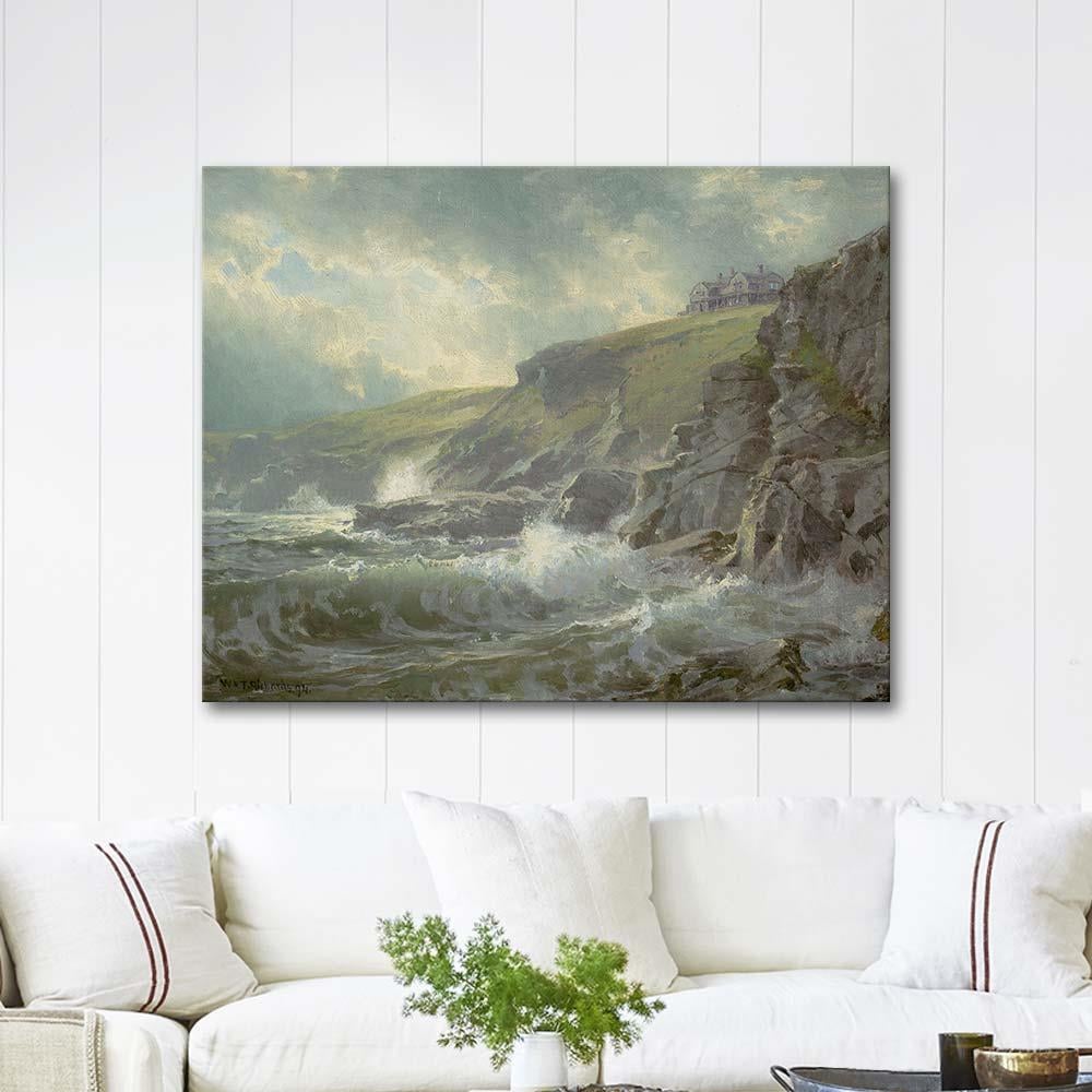 View of the Artist's Home, Graycliff by William Trost Richards as Art Print
