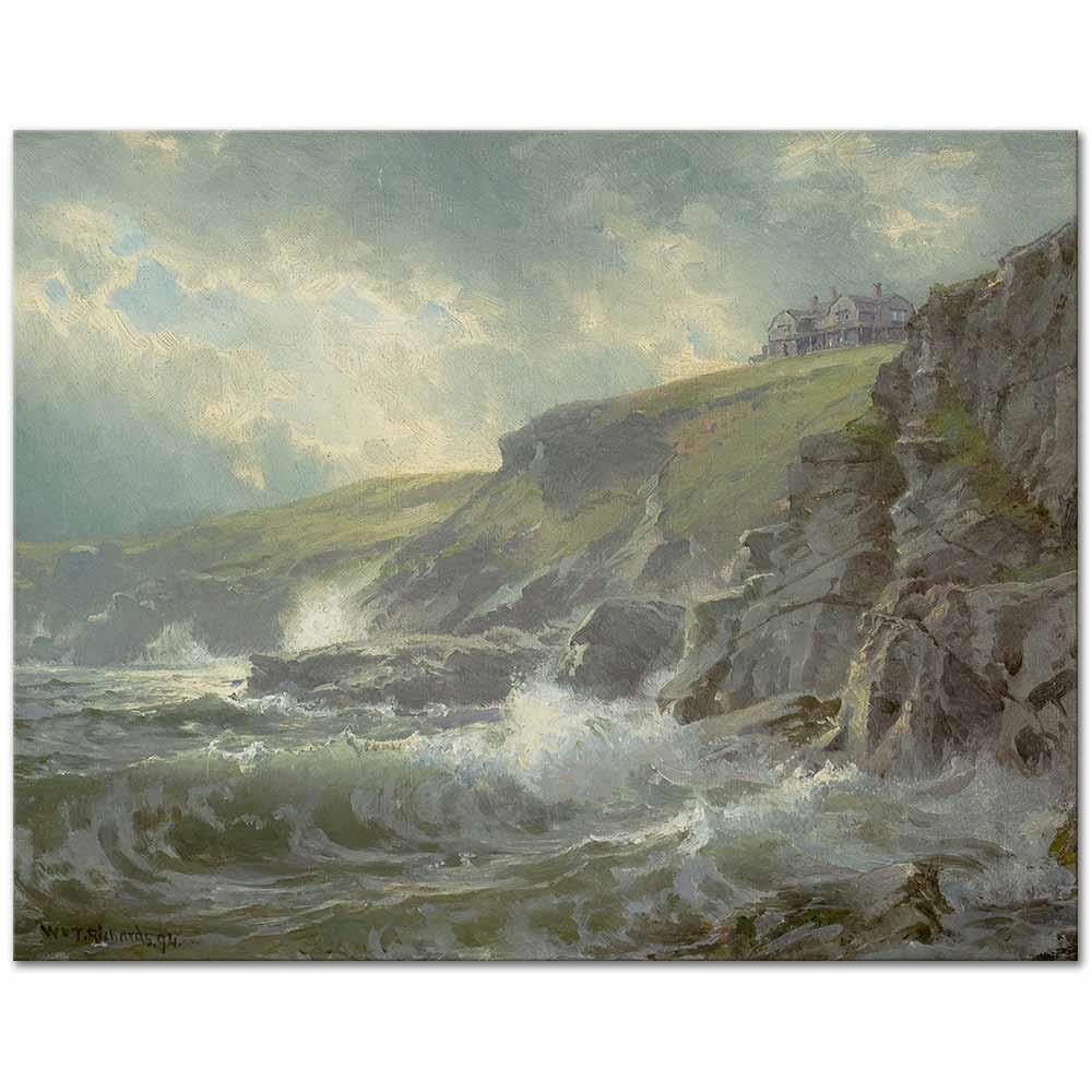 View of the Artist's Home, Graycliff by William Trost Richards as Art Print