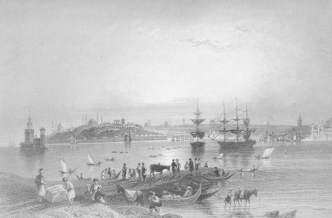 View to Kadikoy by William Henry Bartlett