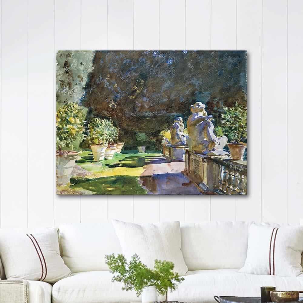Villa di Marlia Lucca by John Singer Sargent as Art Print