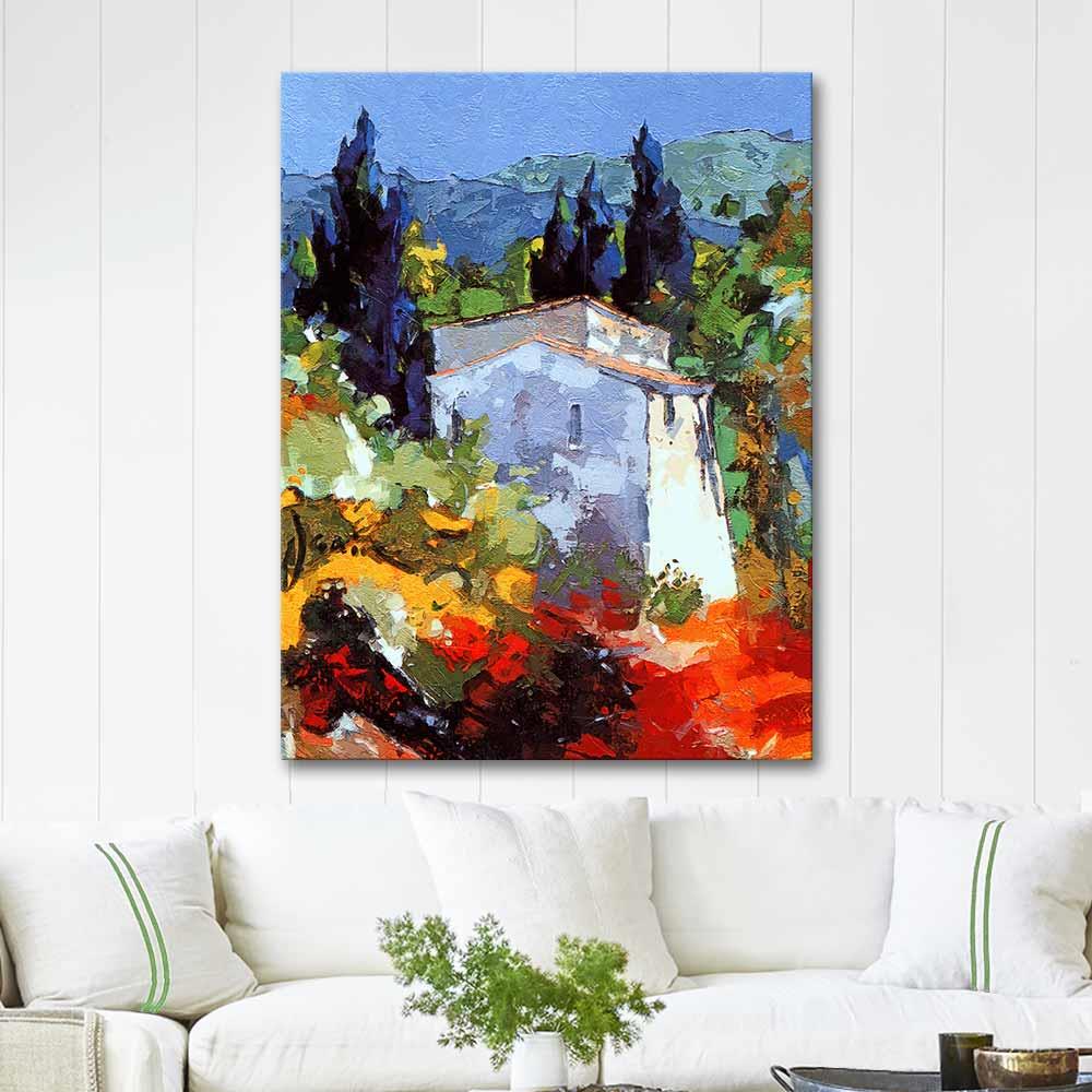 Village Houses as Art Print