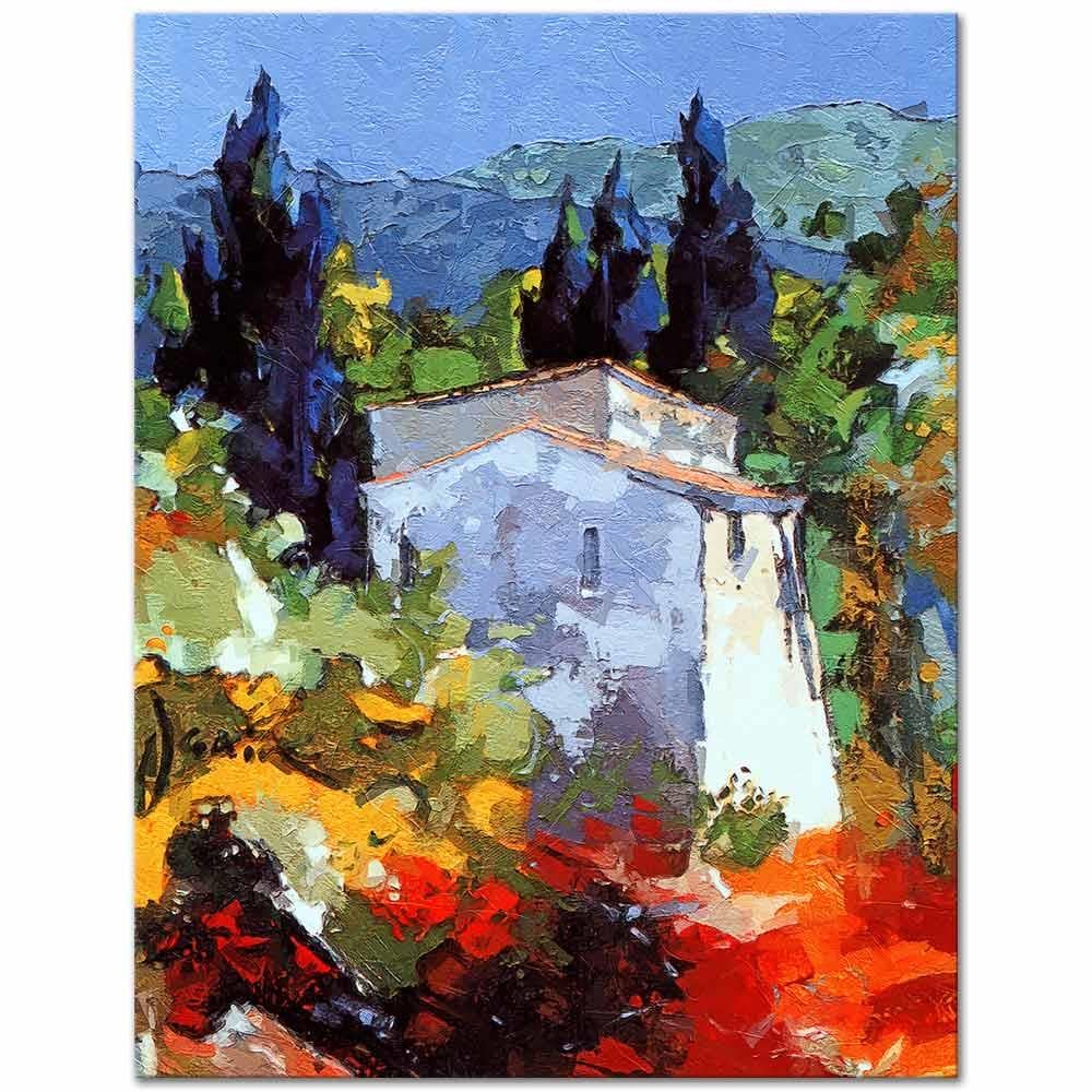 Village Houses as Art Print