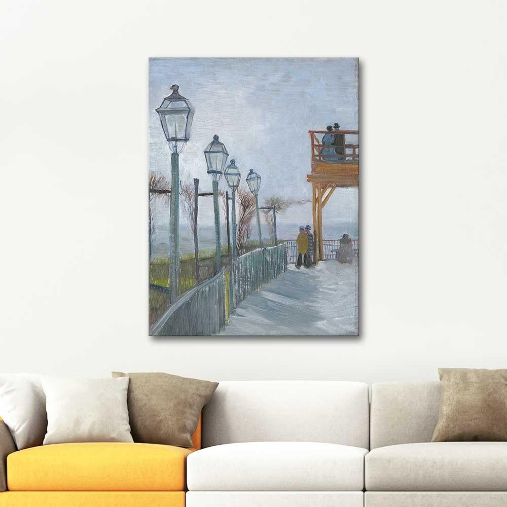 Vincent van Gogh Belvedere Overlooking Montmartre Art Print