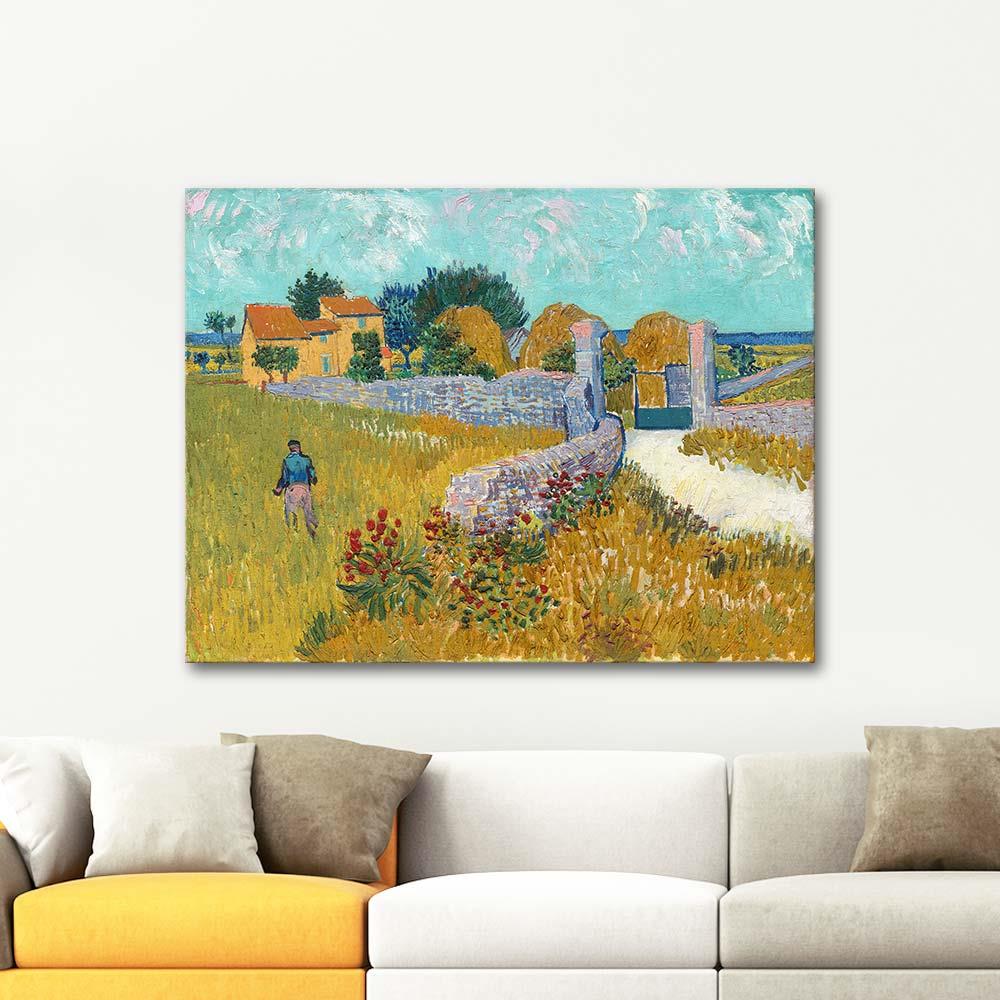 Vincent van Gogh Farmhouse In Provence Art Print