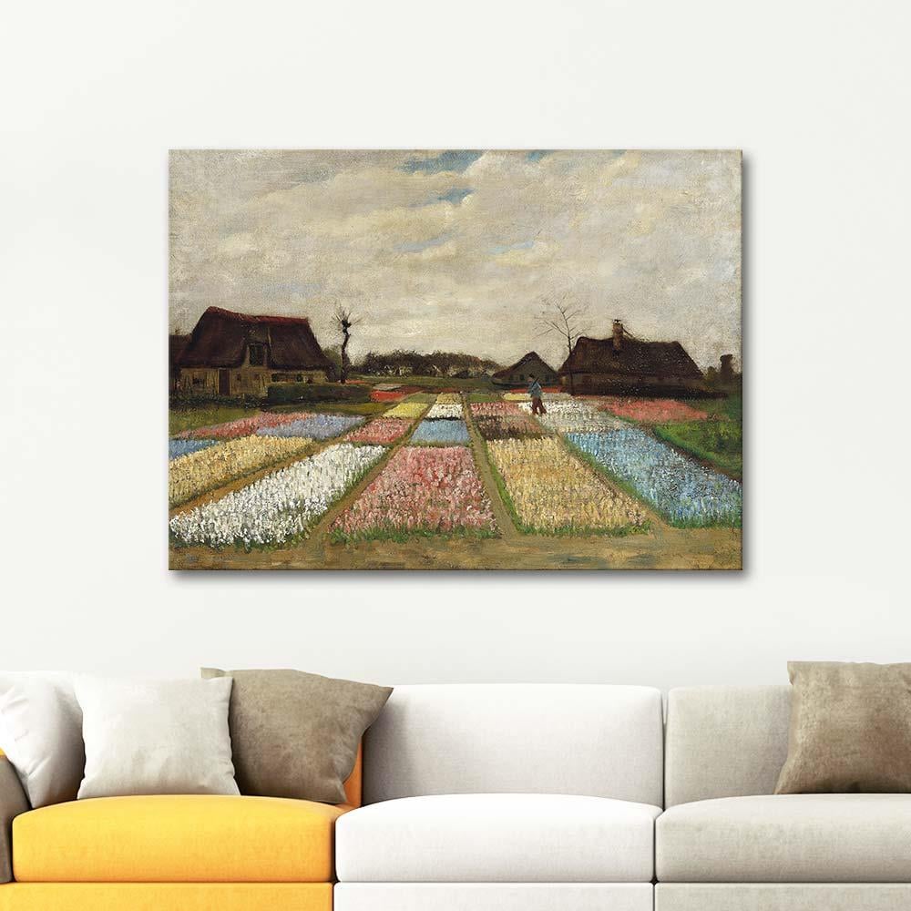 Vincent van Gogh Flower Beds In Holland Art Print