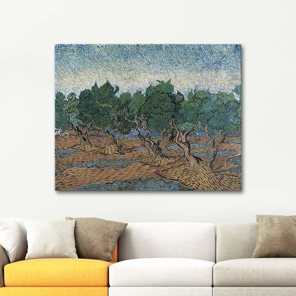 Vincent van Gogh Olive Grove Landscape Art Print