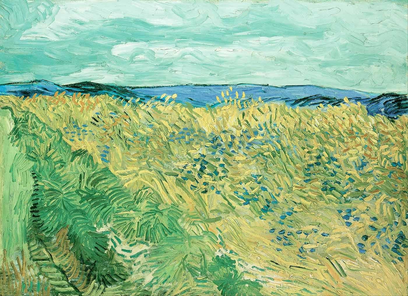 Wheat Field With Cornflowers by Vincent van Gogh