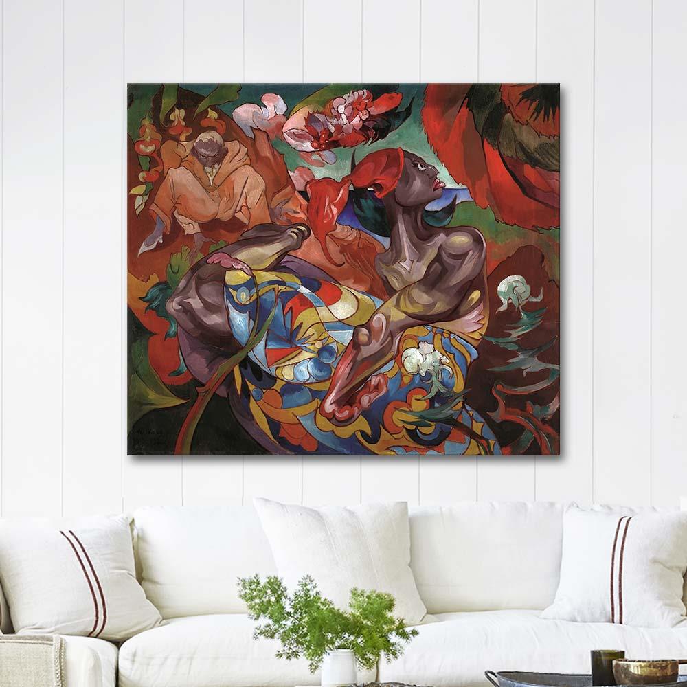 Stanislaw Ignacy Witkiewicz Maharaja'yı Ziyaret Kanvas Tablo