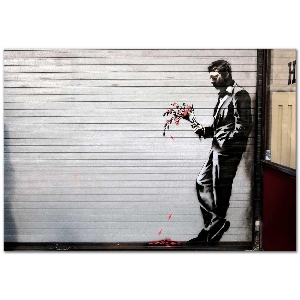 Banksy Bekleyiş Kanvas Tablo