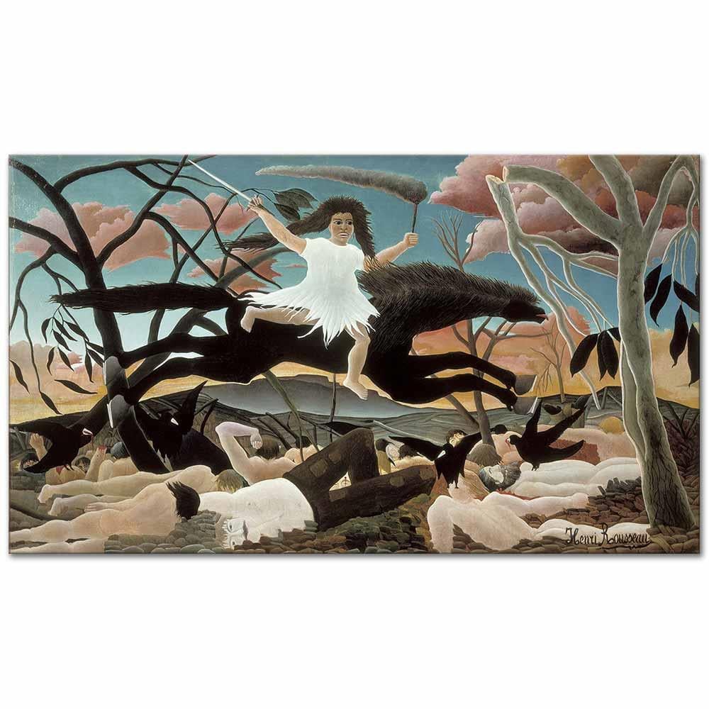 War by Henri Rousseau as Art Print