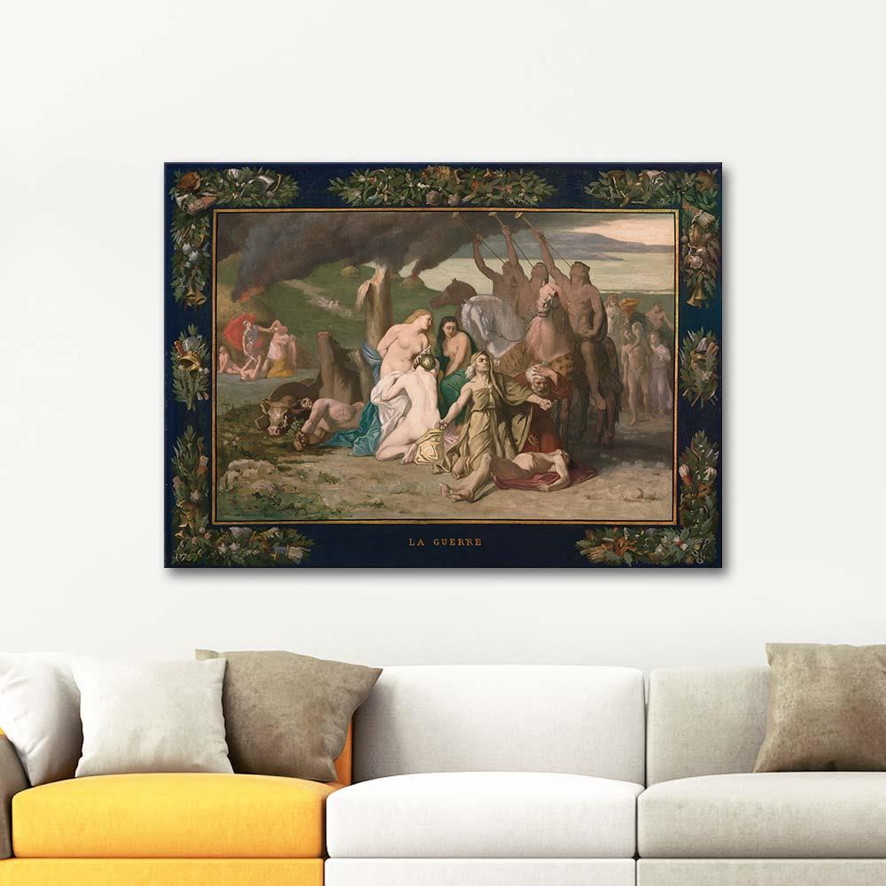 Pierre Puvis de Chavannes Savaş Kanvas Tablo