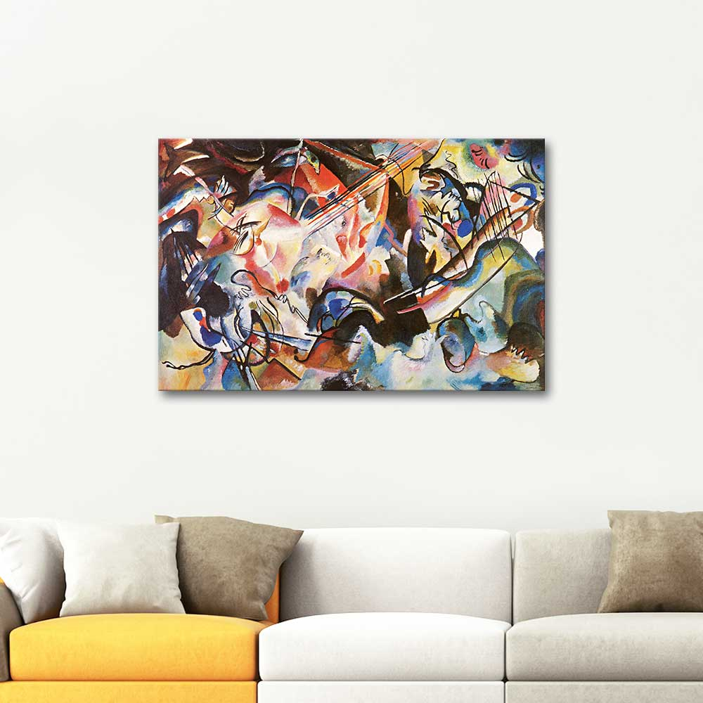 Wassily Kandinsky Kompozisyon 06 Kanvas Tablo