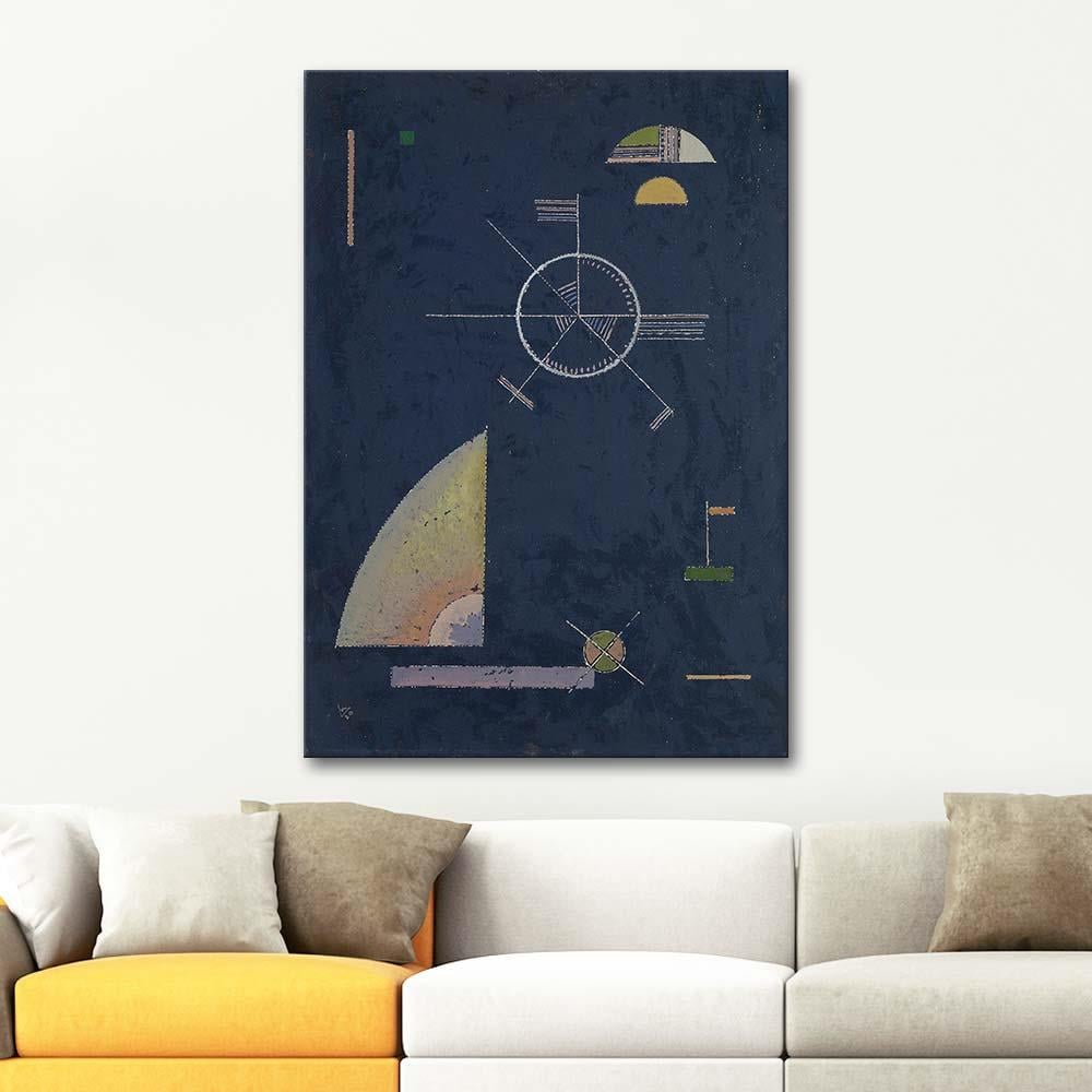 Wassily Kandinsky Soluk Mat Gri Kanvas Tablo