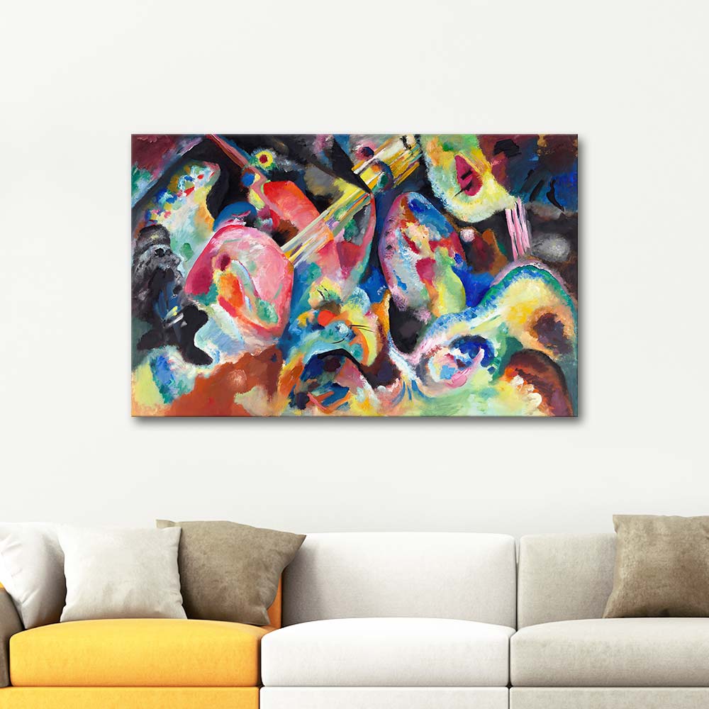 Wassily Kandinsky Doğaçlama Sel Kanvas Tablo