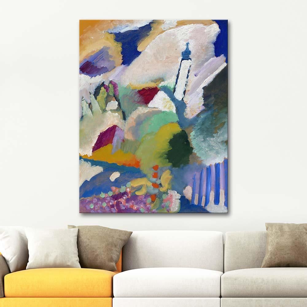 Wassily Kandinsky Murnau Kilisesi I Kanvas Tablo