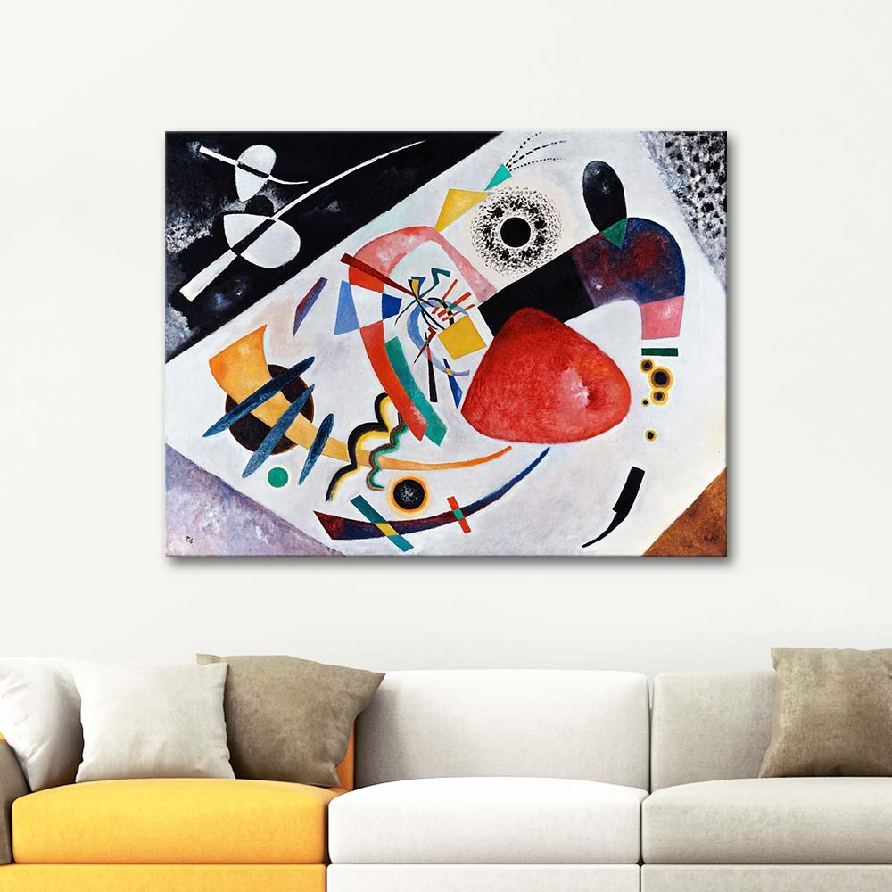 Wassily Kandinsky Kırmızı Spot 02 Kanvas Tablo