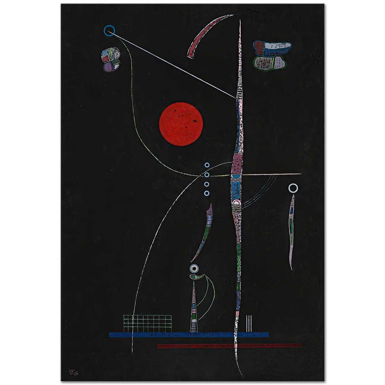 The Red Accent by Wassily Kandinsky