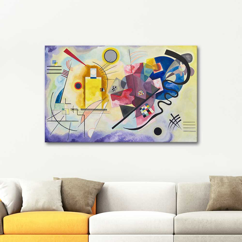 Wassily Kandinsky Sarı Kırmızı Mavi Kanvas Tablo
