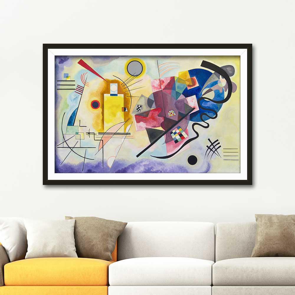Wassily Kandinsky Sarı Kırmızı Mavi Kanvas Tablo
