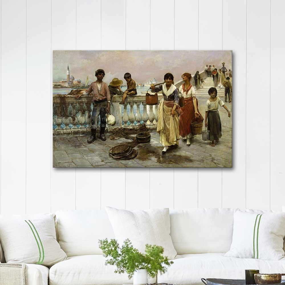 Frank Duveneck Su Taşıyanlar Venedik Kanvas Tablo