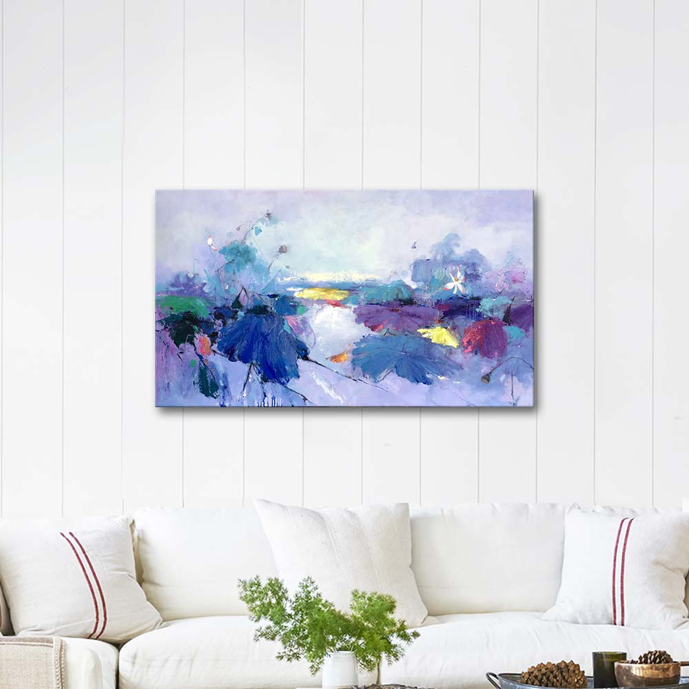 Water Lily Abstract Art Print