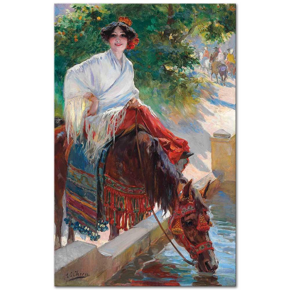 Watering the Horse by Ulpiano Checa y Sanz