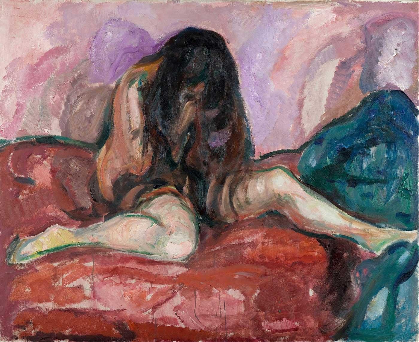Weeping Nude by Edvard Munch as Art Print