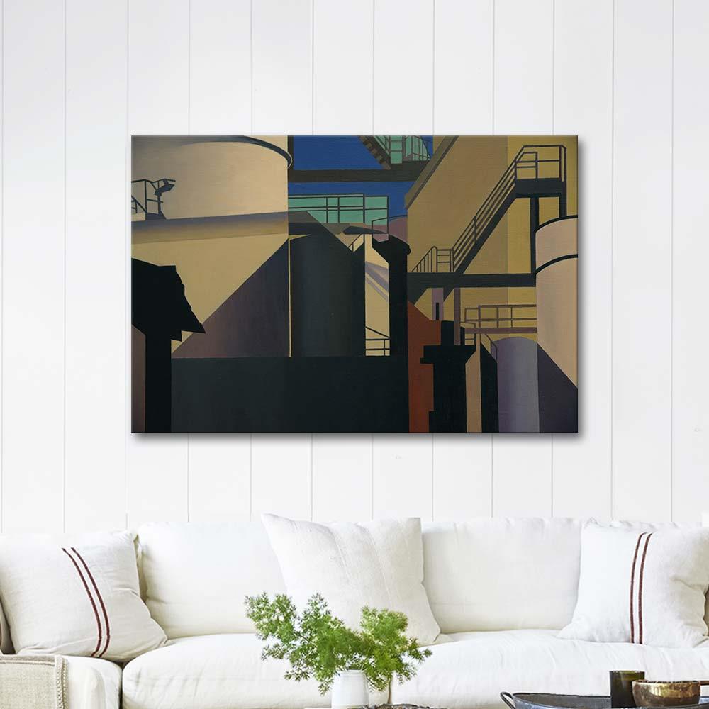 Charles Sheeler Endüstriyel Batı Kanvas Tablo