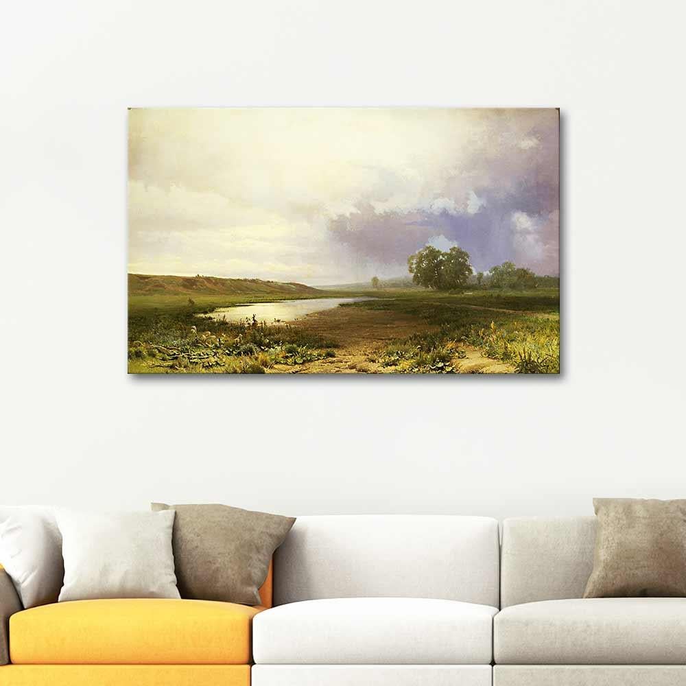 Wet Meadow by Fyodor Vasilyev as Art Print
