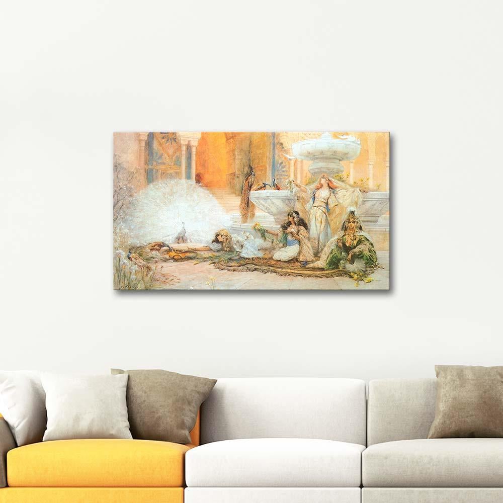 White Peacocks by Georges Clairin as Art Print