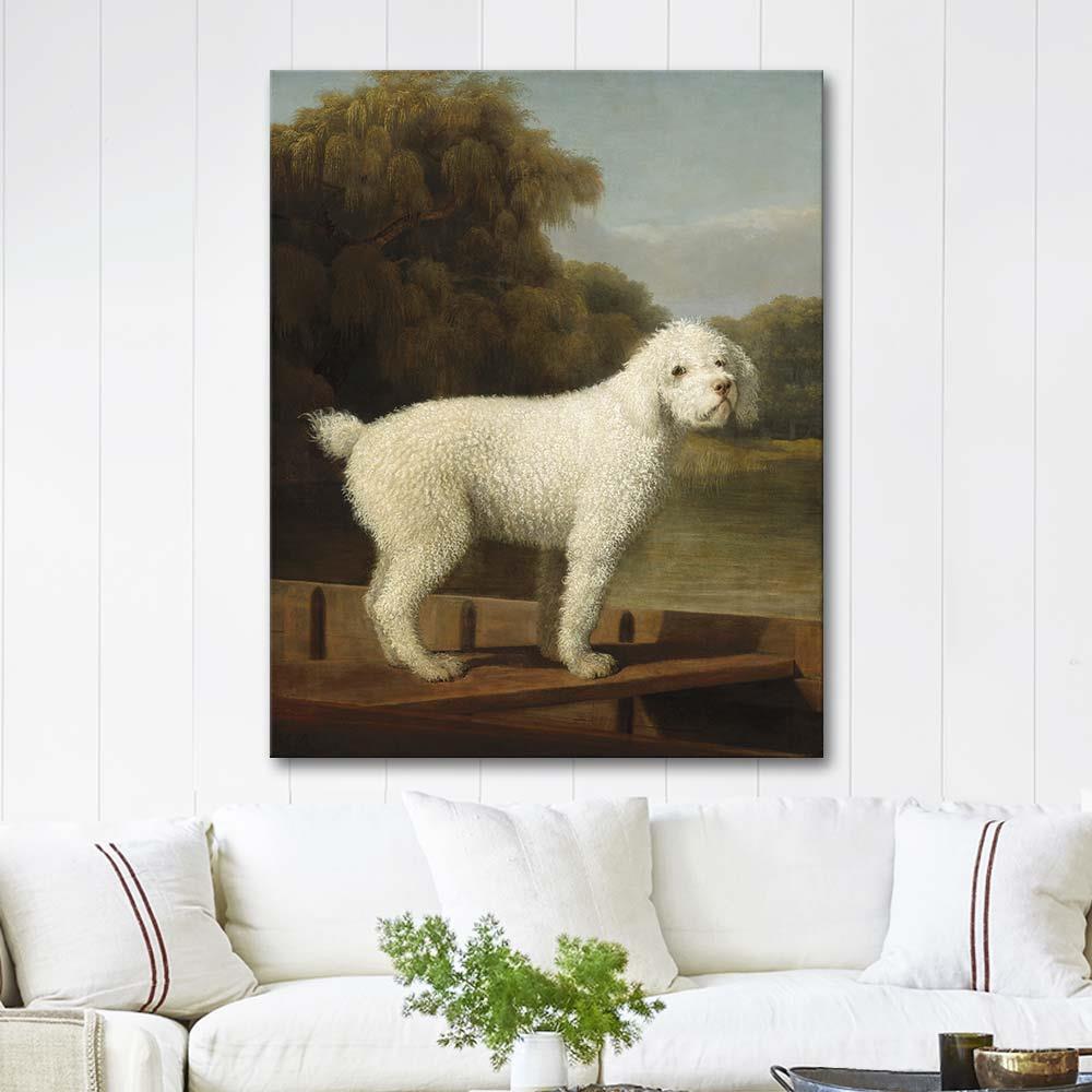 George Stubbs Beyaz Kaniş Kanvas Tablo