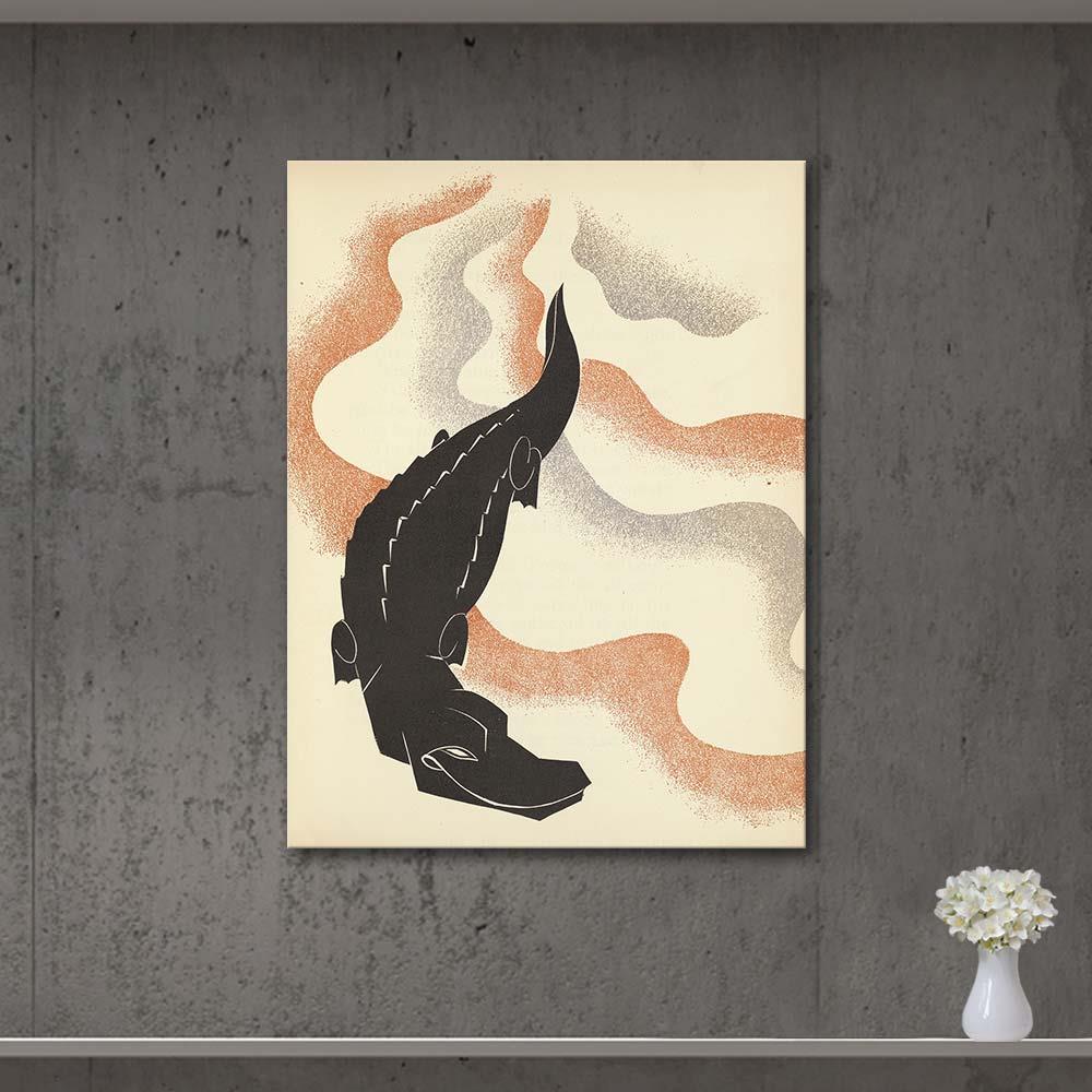 Why no one ever carries the alligator down to the water by Pierre Pinsard as Art Print