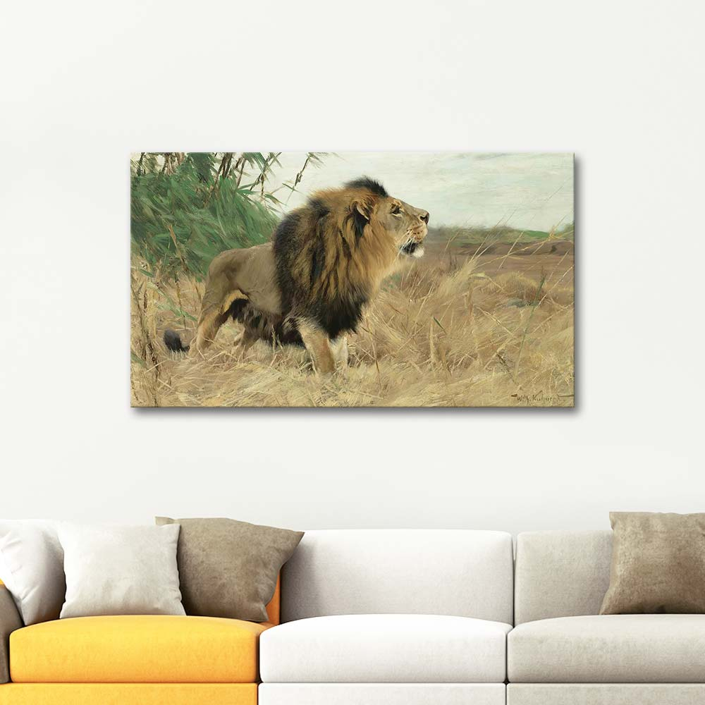 Wilhelm Kuhnert Berber Lion Art Print