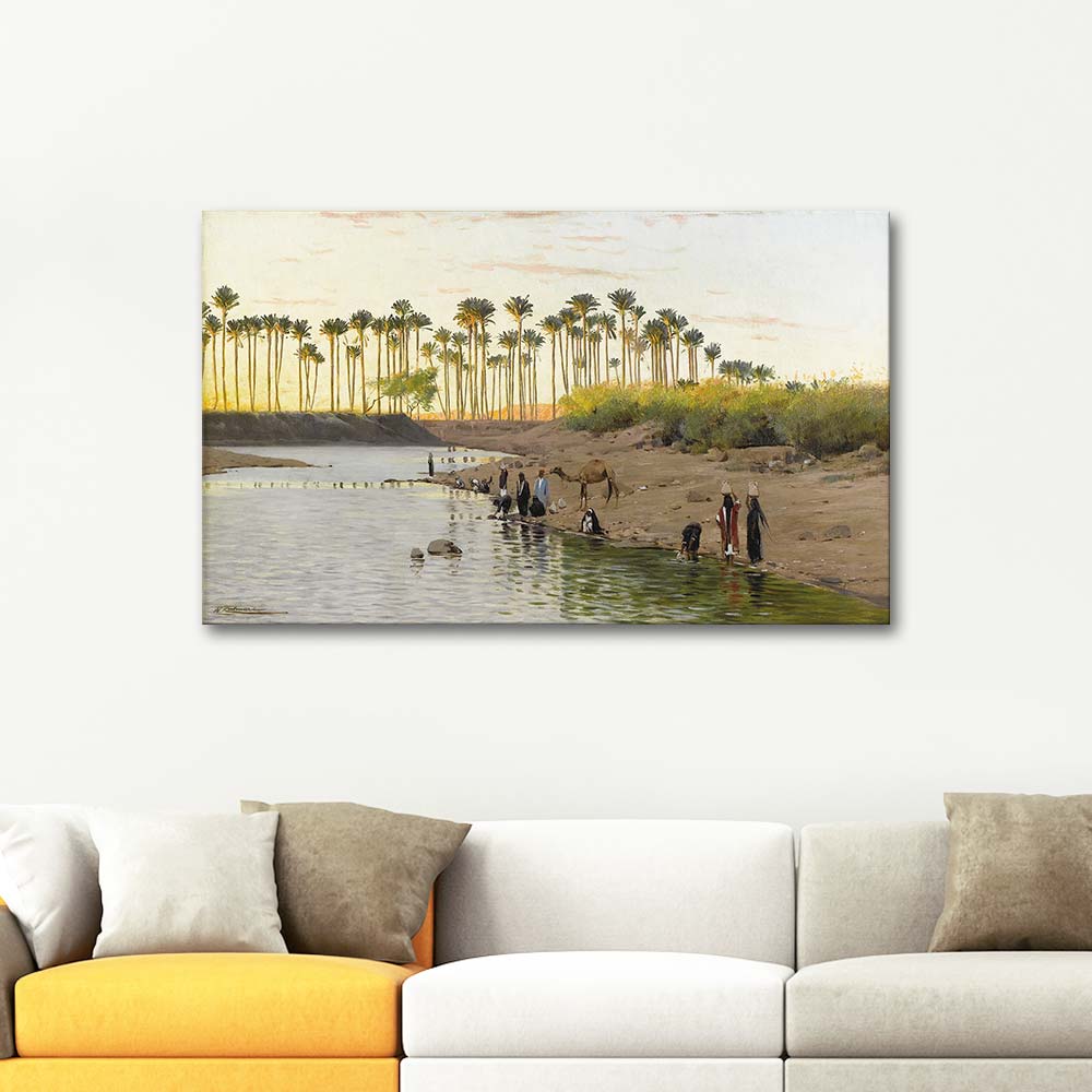 Wilhelm Kuhnert Egyptian Landscape Art Print
