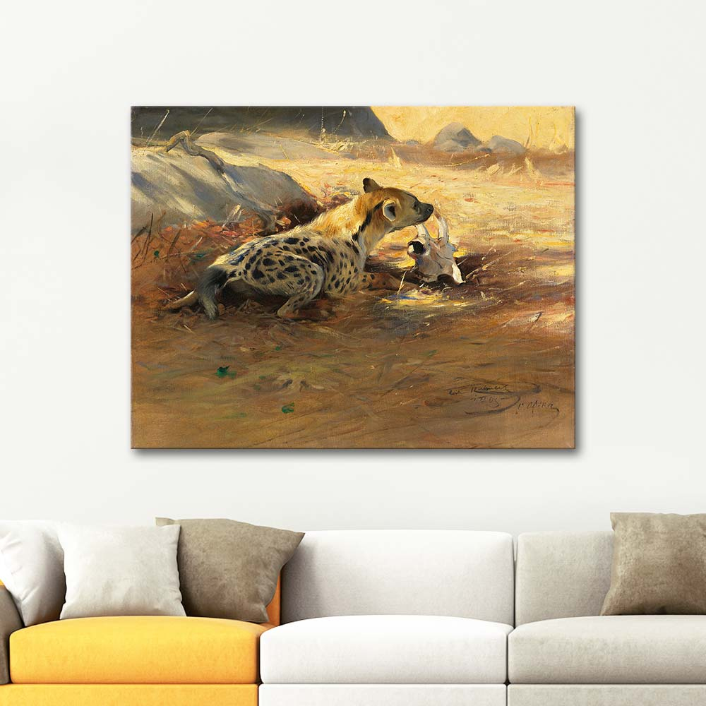 Wilhelm Kuhnert Hyena Art Print