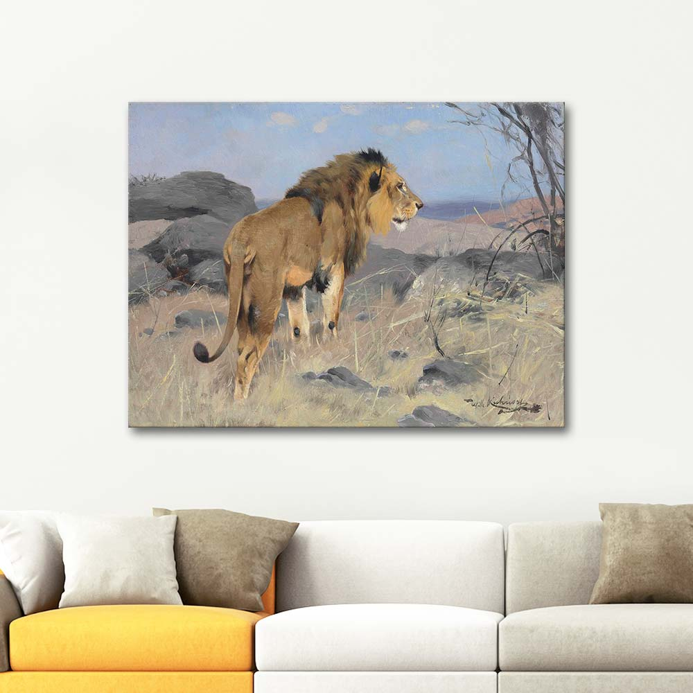 Wilhelm Kuhnert The Lion Art Print