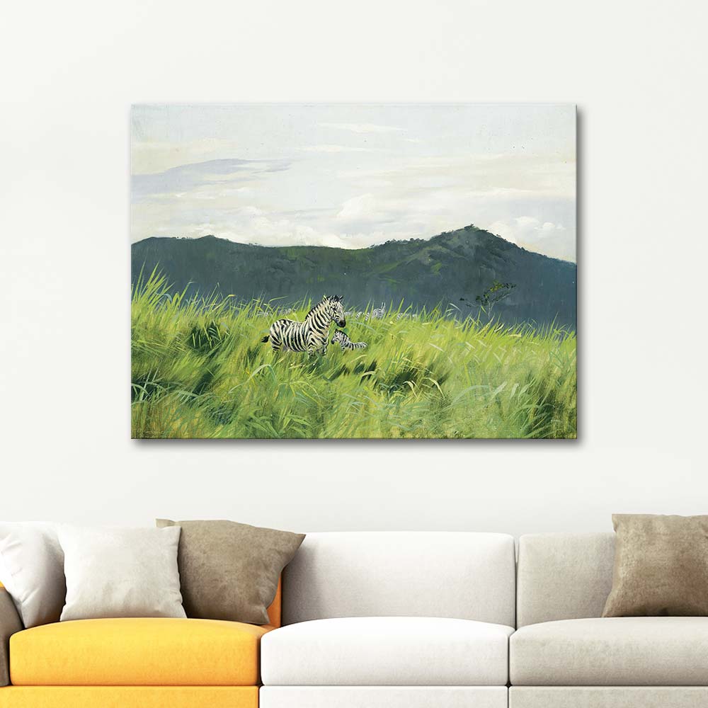 Wilhelm Kuhnert Zebra On The Steppe Art Print
