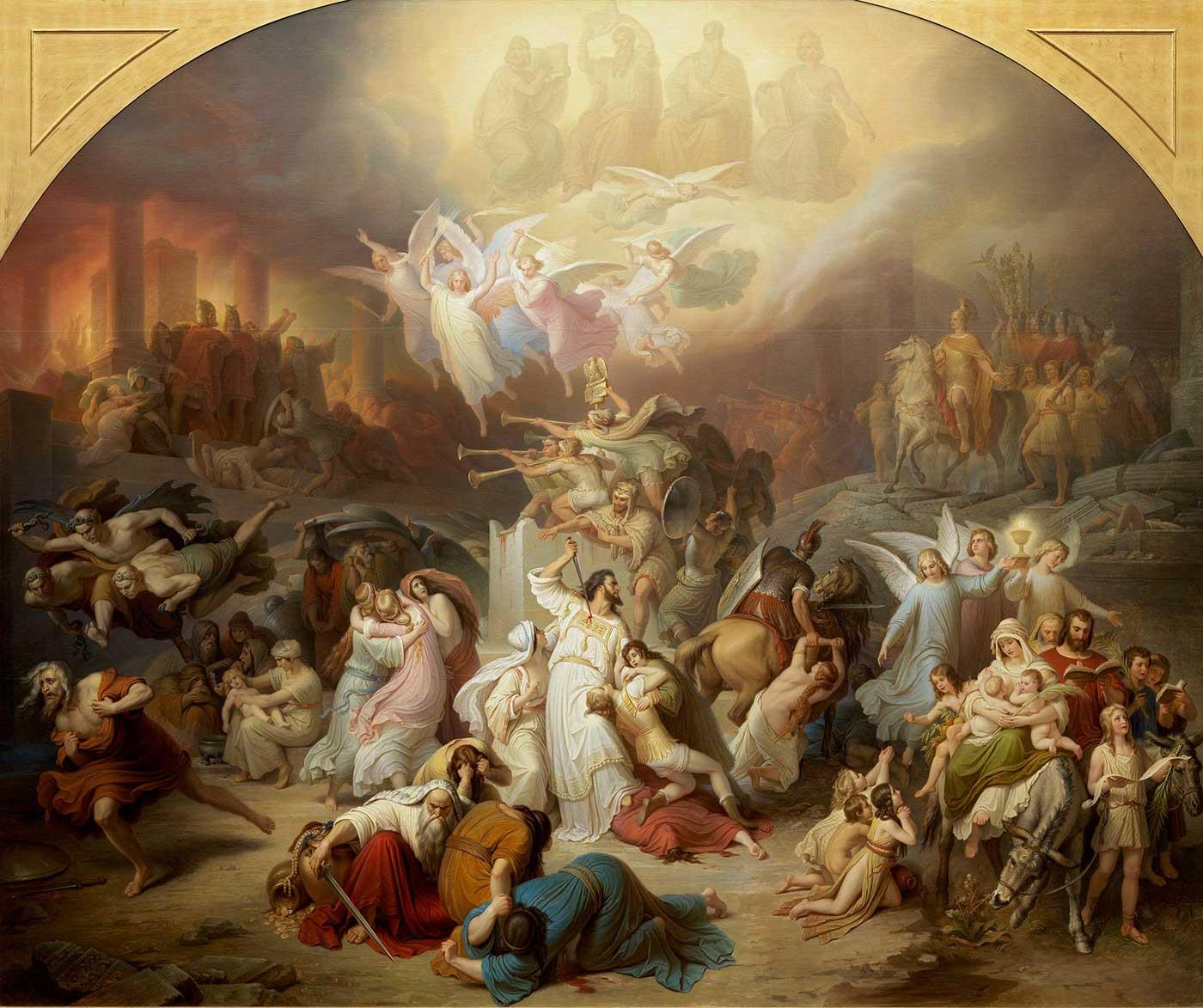 The Destruction of Jerusalem by Titus by Wilhelm von Kaulbach
