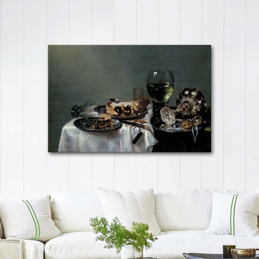 Willem Claesz Heda Breakfast Table with Blackberry Pie Art Print