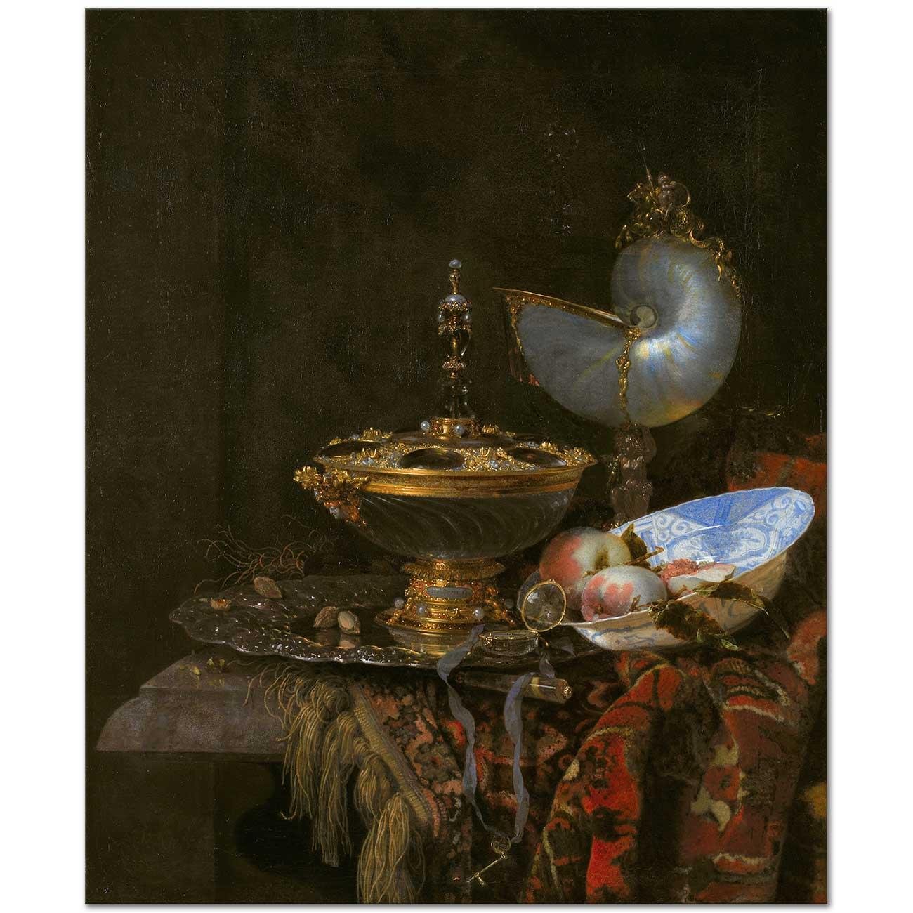Willem Kalf Natürmort Kanvas Tablo