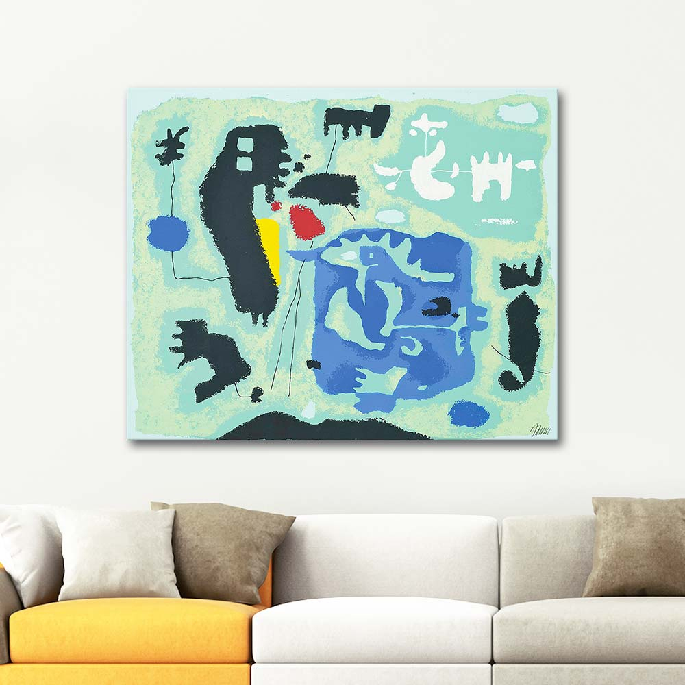 Willi Baumeister Composition in Green Art Print