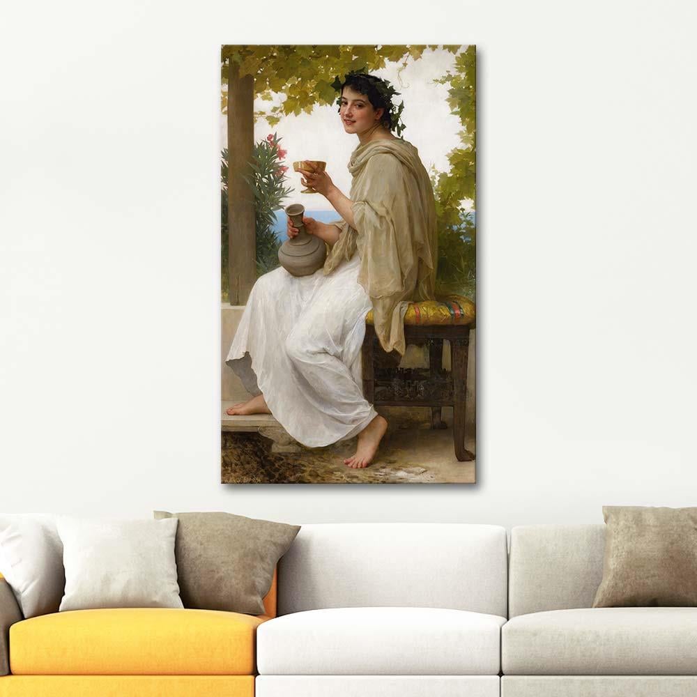 William Adolphe Bouguereau Baküs Rahibesi Kanvas Tablo