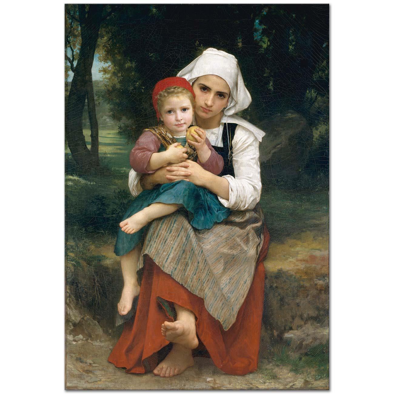 William Adolphe Bouguereau Breton Kardeşler Kanvas Tablo