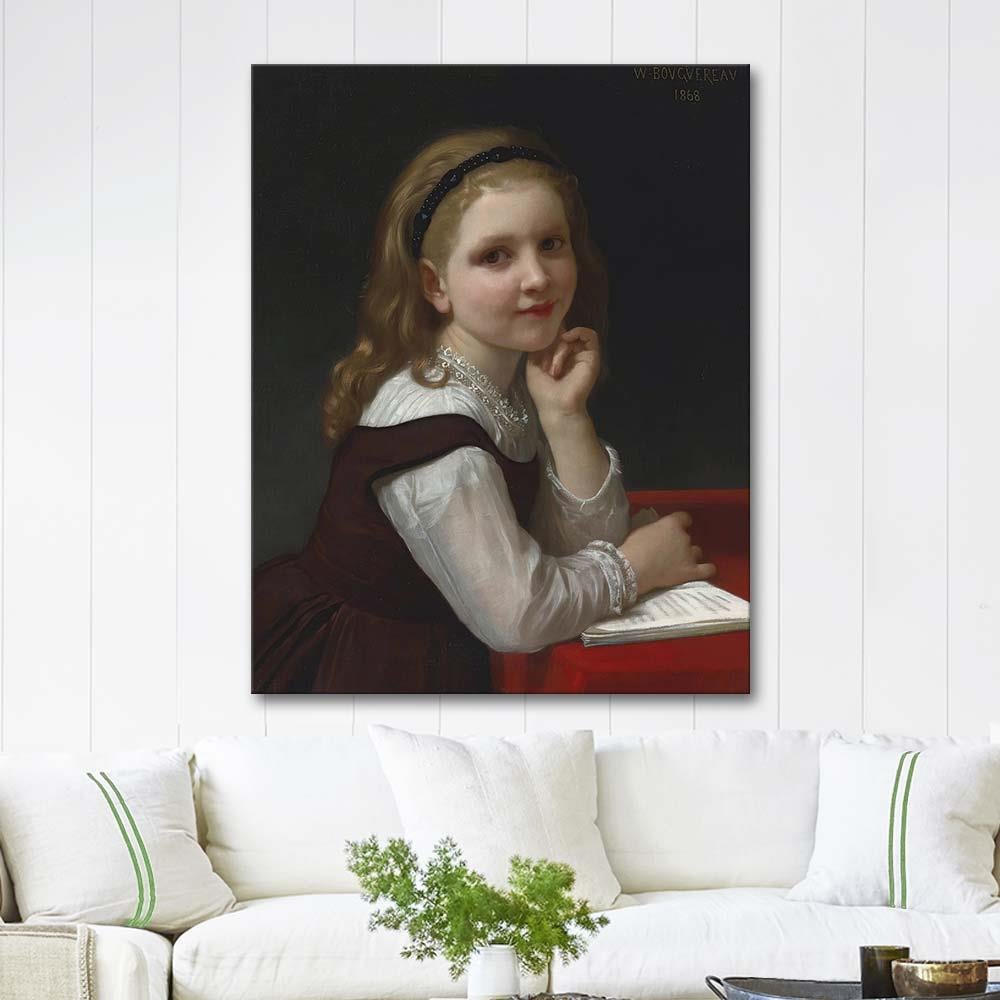 William Adolphe Bouguereau Distraction Art Print