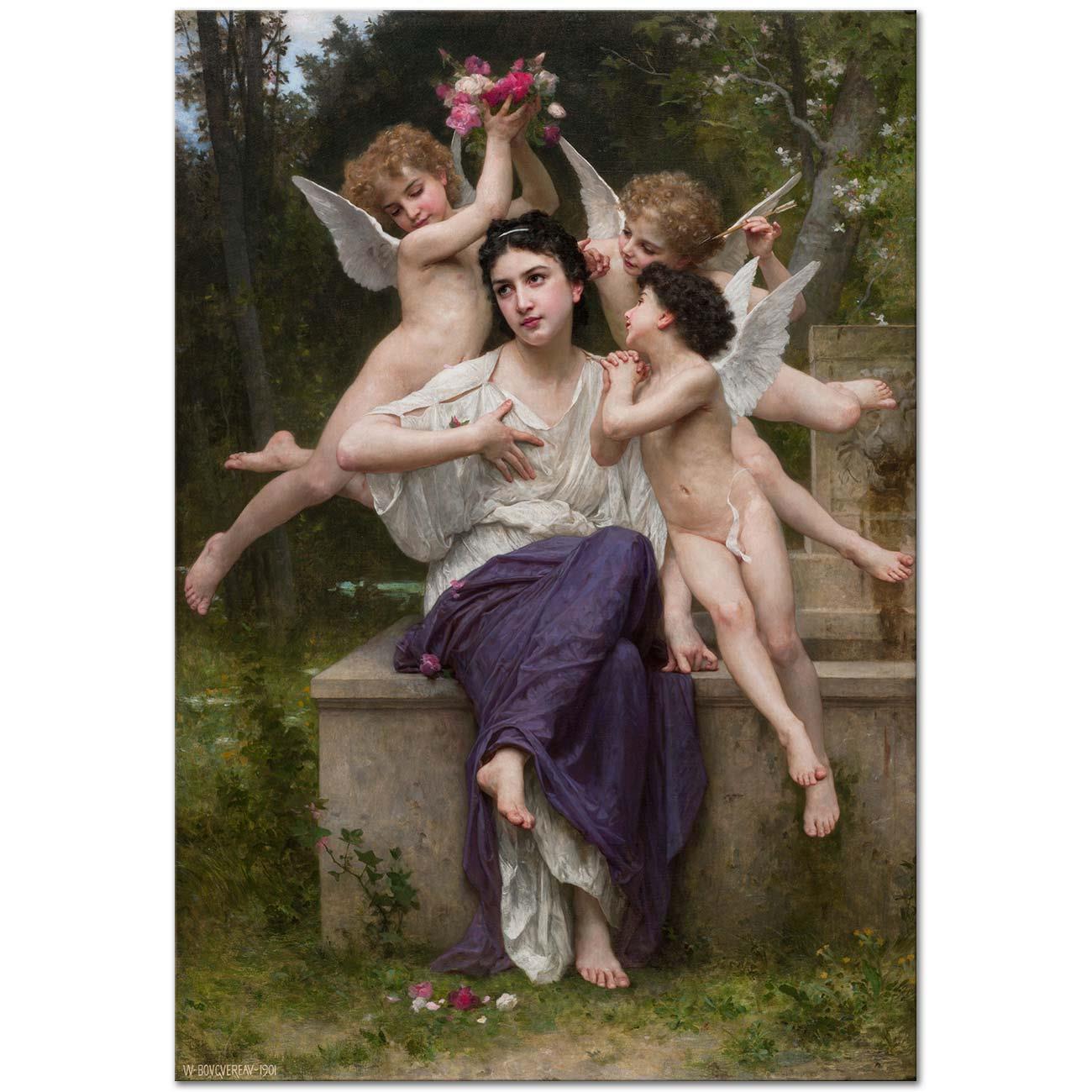 Dream Of Spring by William Adolphe Bouguereau