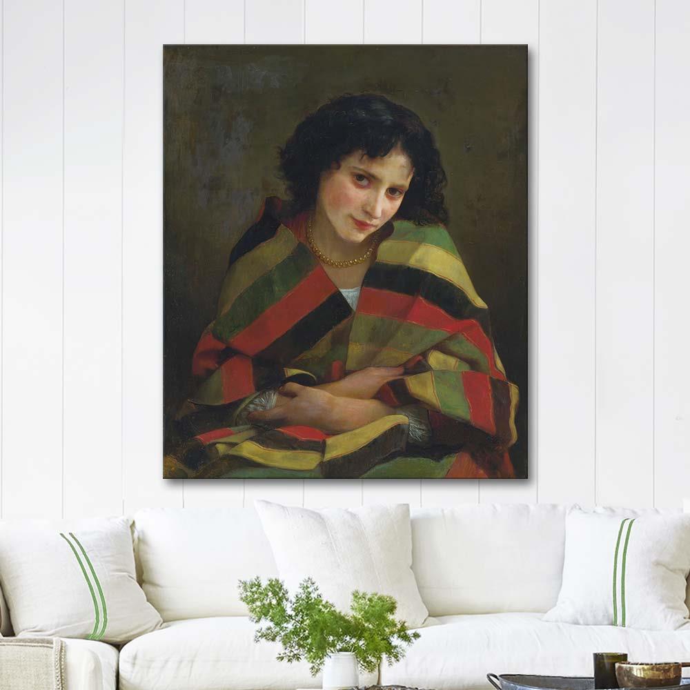 William Adolphe Bouguereau Frileuse Art Print
